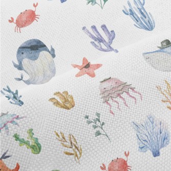 Sea Creatures Pirates Performance Linen