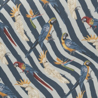 Realistic Hand Drawn Parrot Twill