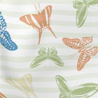 Flying Colorful Butterflies Stretch Ponte