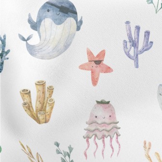 Sea Creatures Pirates Stretch Ponte