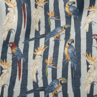 Realistic Hand Drawn Parrot Minky