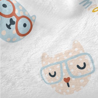 Cat With Colored Glasses Minky
