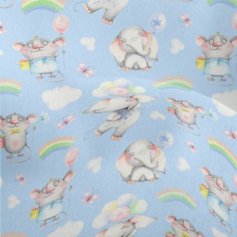 Flying Elephant And Mouse Lightweight Performance Linen
