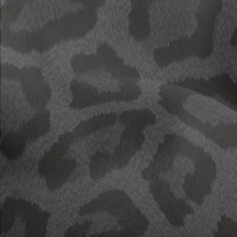 Black And Gray Leopard Print Lightweight Performance Linen