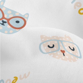 Cat With Colored Glasses Lightweight Performance Linen