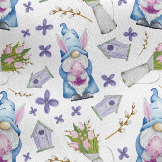 Easter Gnome Jersey Backed Fleece