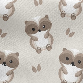 Cute Badger Baby Jersey Backed Fleece