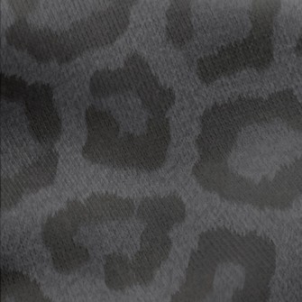 Black And Gray Leopard Print Jersey Backed Fleece