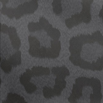 Black And Gray Leopard Print Pongee