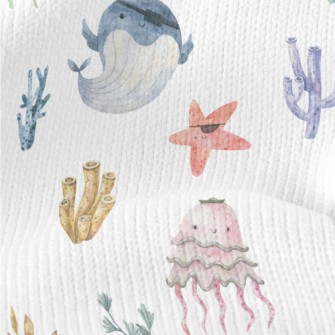 Sea Creatures Pirates Stretch Jersey