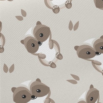 Cute Badger Baby Midweight Cotton Poplin