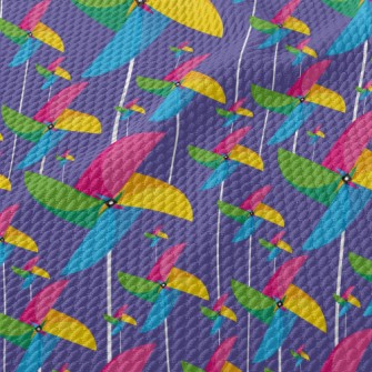 Four Color Stitching Windmill Birdseye Piqué