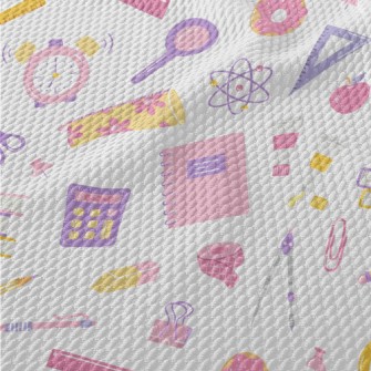 Girls School Supplies Birdseye Piqué
