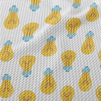 Great Invention Light Bulb Birdseye Piqué