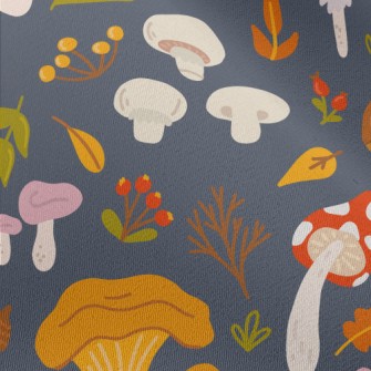 Forest Colorful Mushrooms Chiffon