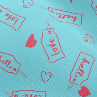 Love Label Small Text Chiffon