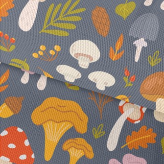 Forest Colorful Mushrooms Waterproof Oxford