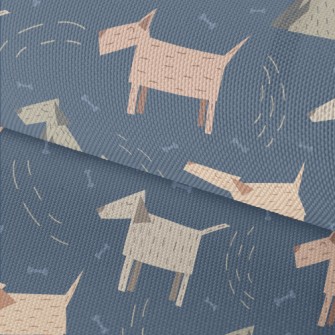 3D Wooden Dog Waterproof Oxford