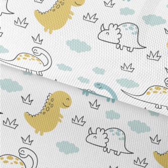 Smiling Dinosaur Waterproof Oxford