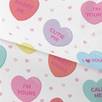 Love Love Text Waterproof Oxford