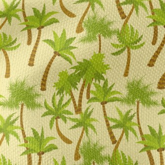 Vibrant Coconut Trees Waterproof Canvas