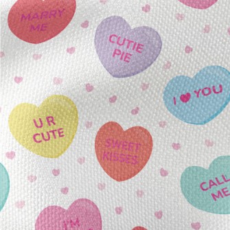 Love Love Text Waterproof Canvas