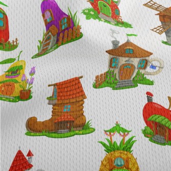 Fruit And Vegetable Shaped Hou Athletic Mesh Flat Back