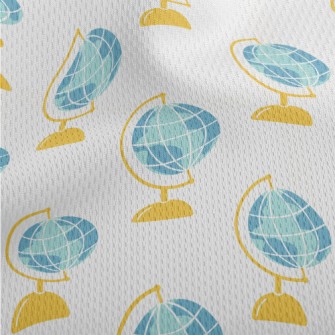 A Must-have Globe For School Athletic Mesh Flat Back