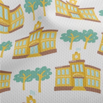 Forest Elementary School Athletic Mesh Flat Back