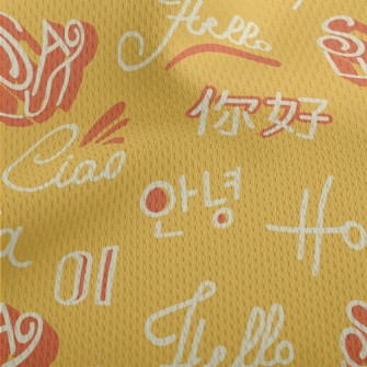 Interesting Languages Athletic Mesh Flat Back