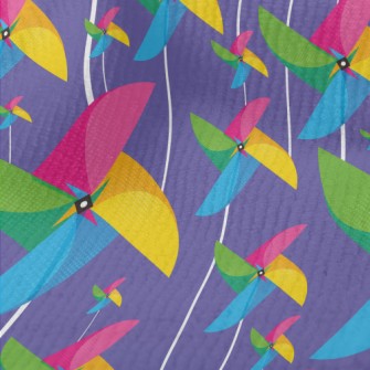 Four Color Stitching Windmill Terry