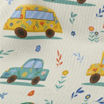 Flower Painted Car Terry