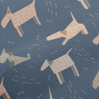 3D Wooden Dog Performance Linen
