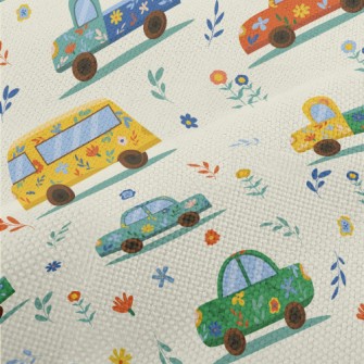 Flower Painted Car Performance Linen