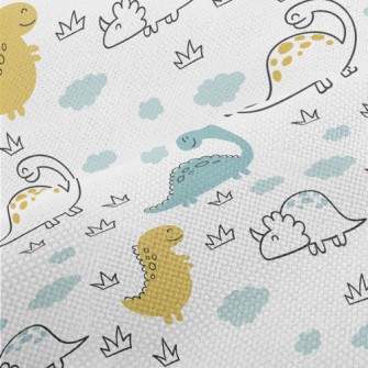 Smiling Dinosaur Performance Linen