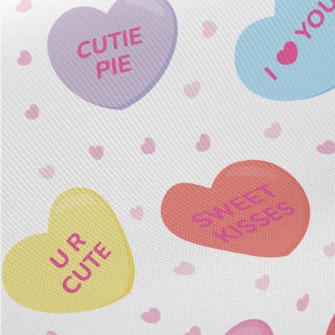 Love Love Text Twill