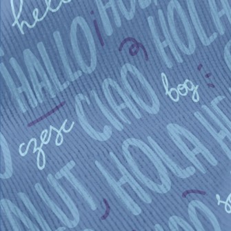Greeting In English Standard Corduroy
