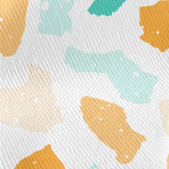 Dot Color Block Standard Corduroy