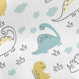 Smiling Dinosaur Standard Corduroy