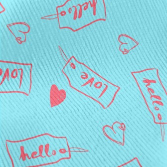 Love Label Small Text Standard Corduroy