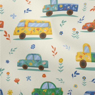 Flower Painted Car Dobby