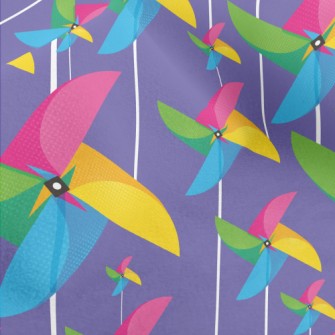 Four Color Stitching Windmill Micro Fleece