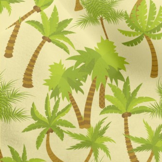 Vibrant Coconut Trees Micro Fleece