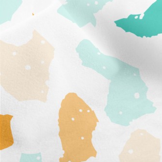 Dot Color Block Micro Fleece
