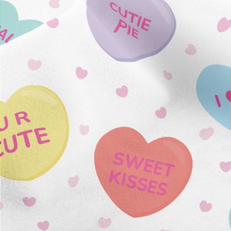 Love Love Text Micro Fleece