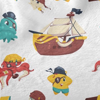 Starfish Octopus Pirate Minky