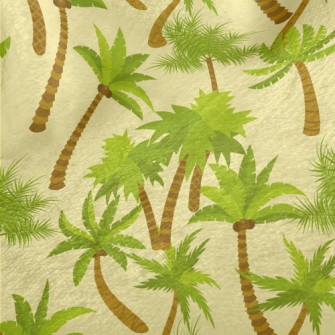 Vibrant Coconut Trees Minky