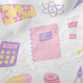 Girls School Supplies Minky