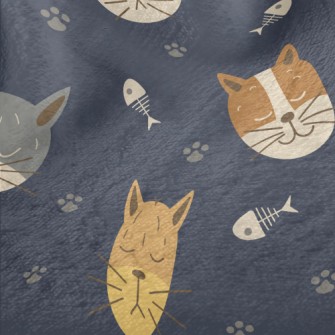 Fish Bone Kitten Minky