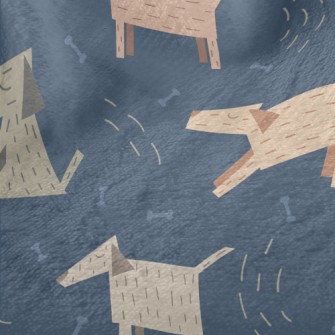3D Wooden Dog Minky